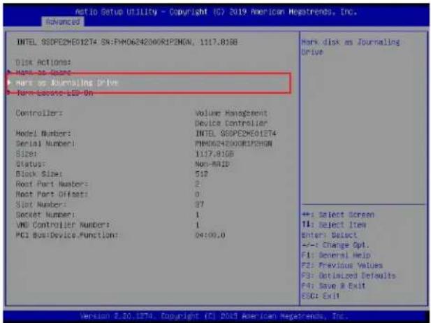 Supermicro X11DPH-i - To Mark a RAID Volume as a Journaling Drive - 2