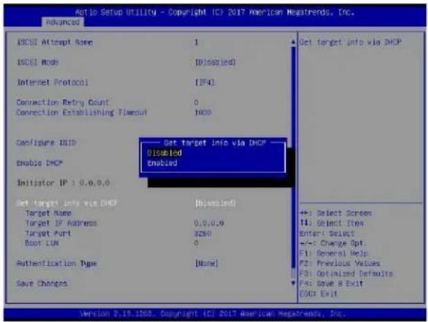 Supermicro X11DPH-i - Get target info via DHCP (available when Enable DHCP is set to Enabled) - 1