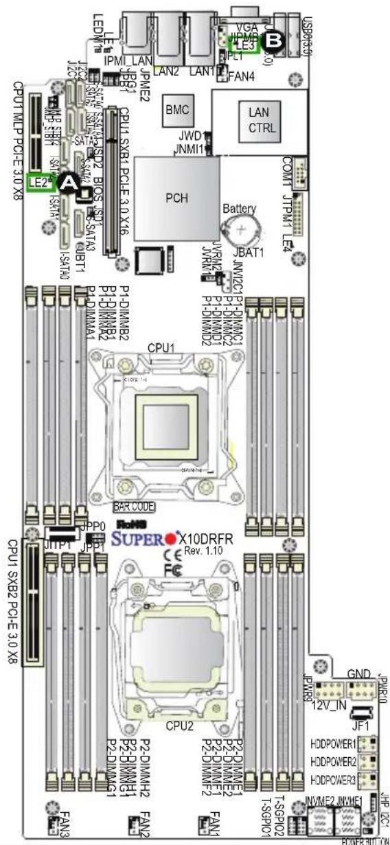 Supermicro X10DRFR - SATA Activity LED - 1