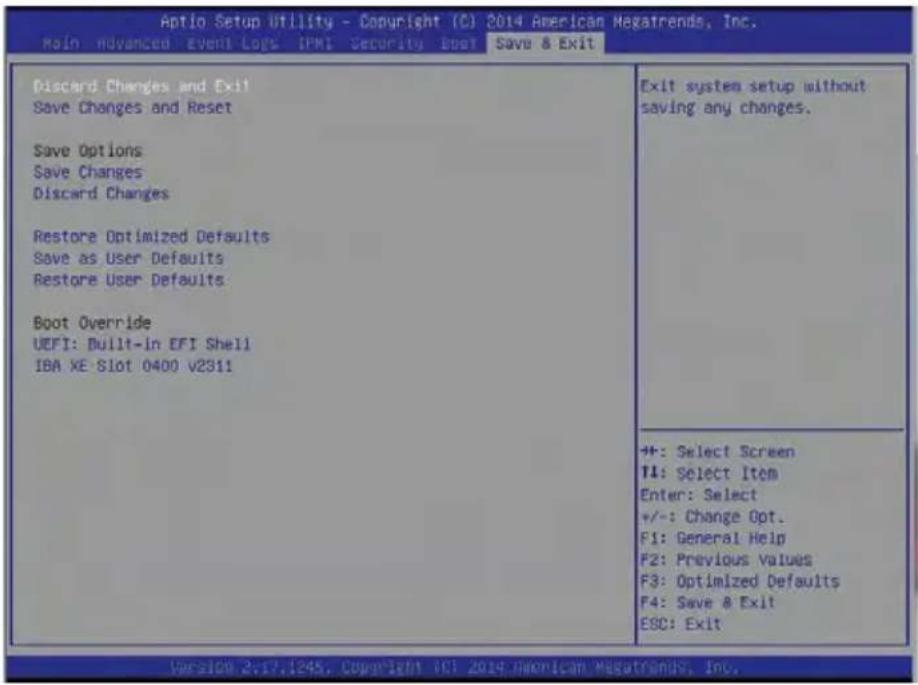 Supermicro X10DRFR - 4-8 Save & Exit - 1