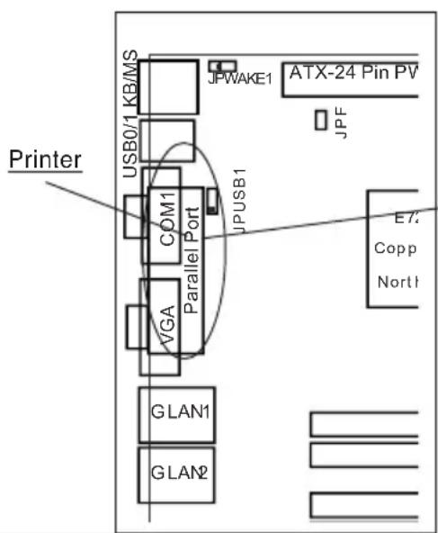 Supermicro P8SCi - Parallel Port Connector - 1