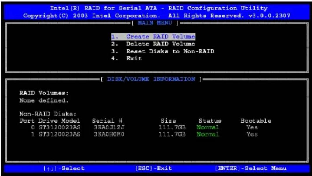 Supermicro P8SCi - Creating, Deleting and Reseting RAID Volumes: - 2