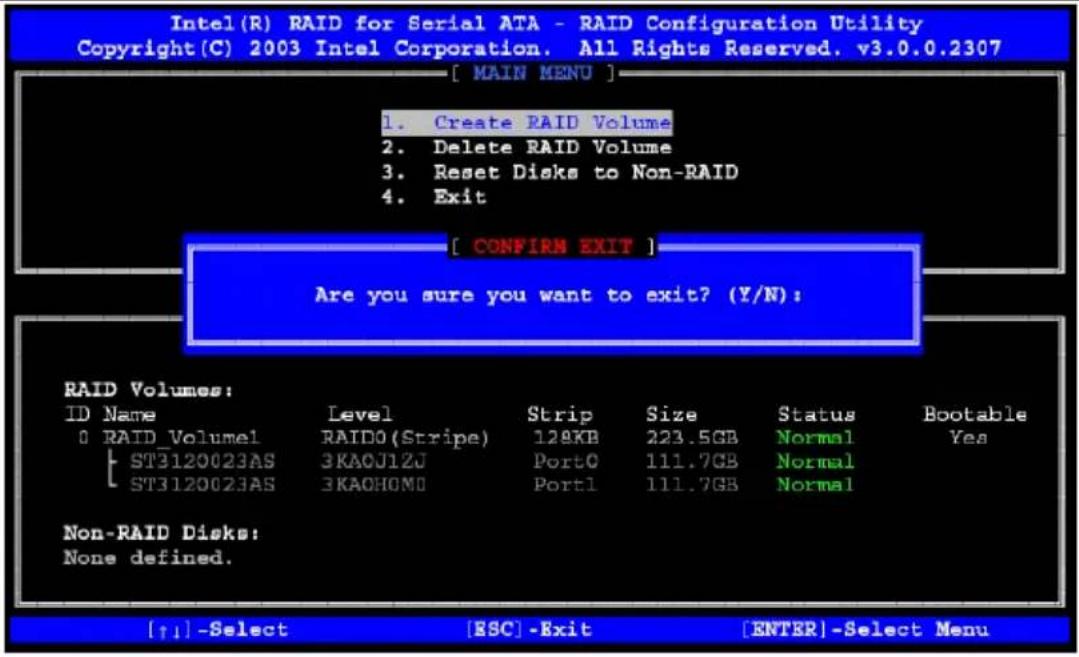 Supermicro P8SCi - Creating RAID Volume: - 5