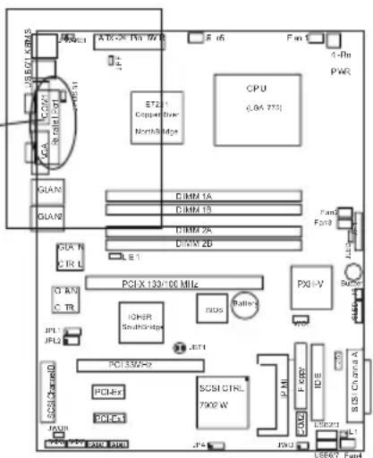 Supermicro P8SCi - Parallel Port Connector - 2
