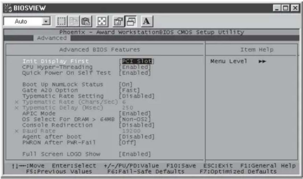 Supermicro P4SGA - 4-4.1 Advanced BIOS Features - 1