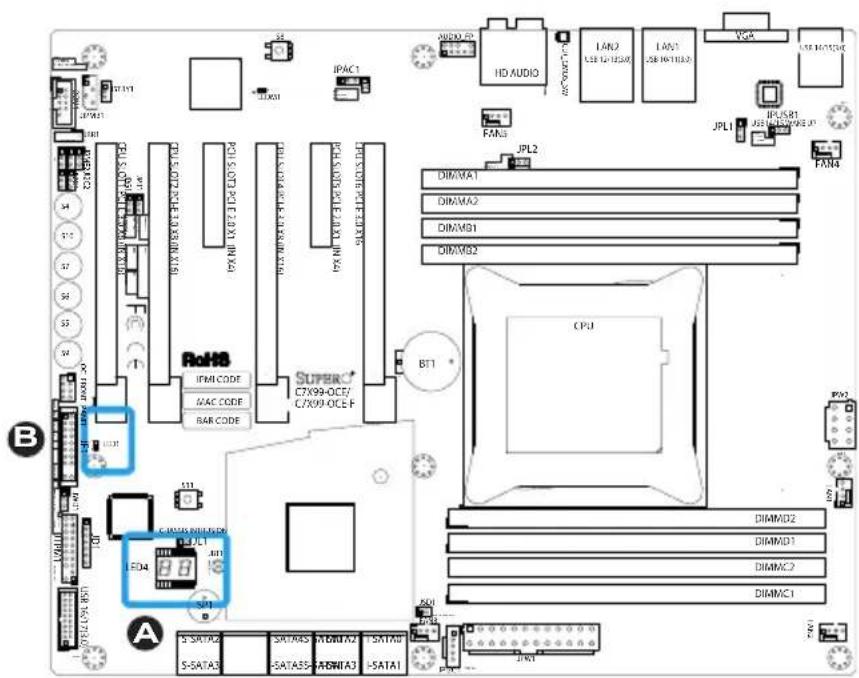 Supermicro C7X99-OCE-F - Status Display (LED4) - 1