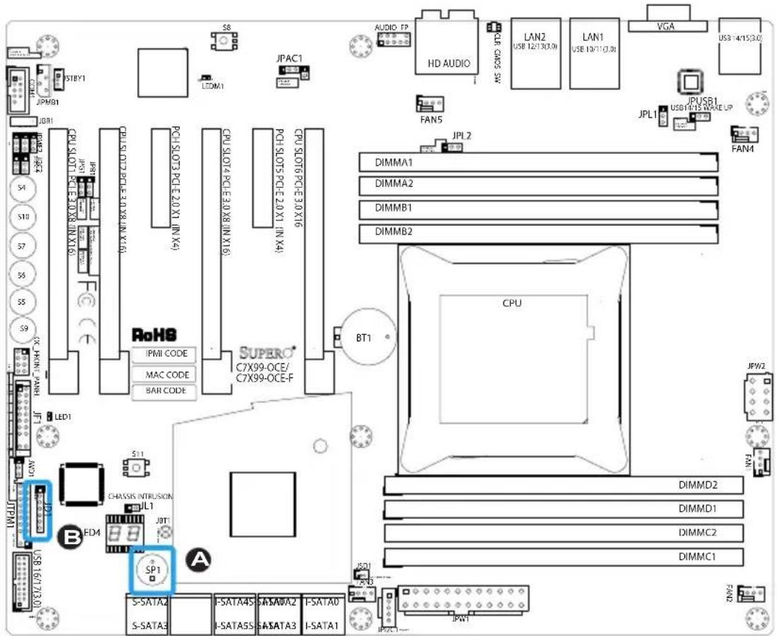 Supermicro C7X99-OCE-F - Speaker Header - 1