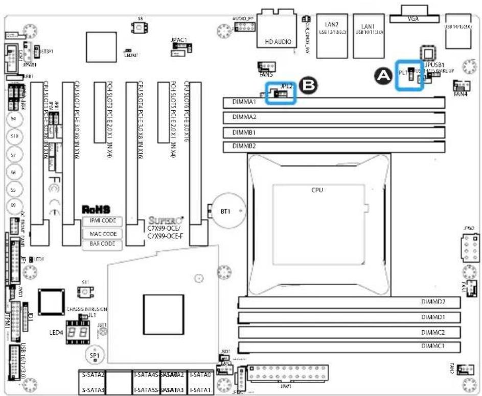 Supermicro C7X99-OCE-F - LAN1/LAN2 Enable/Disable - 1