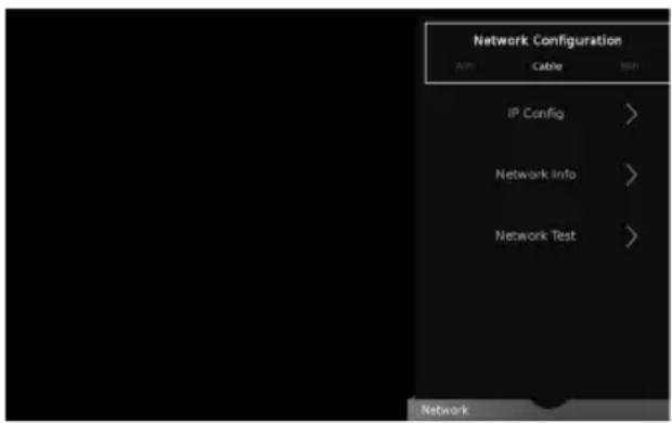 SHARP LC-55UI7552K - SETTINGS - NETWORK MENU - 1