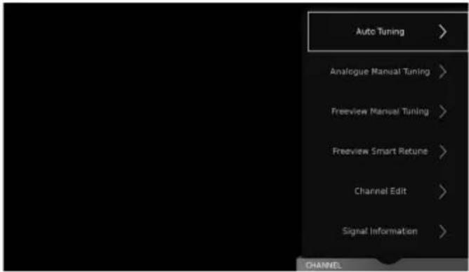 SHARP LC-49UI7552K - SETTINGS - CHANNEL MENU - 1