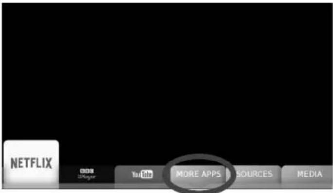 SHARP LC-49UI7552K - MORE APPS MENU - 1