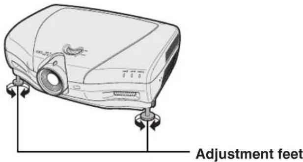 Adjustment feet