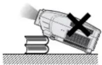 SHARP XV-Z12000 - The projector may safely be tilted to a maximum angle of 5 degrees. - 1