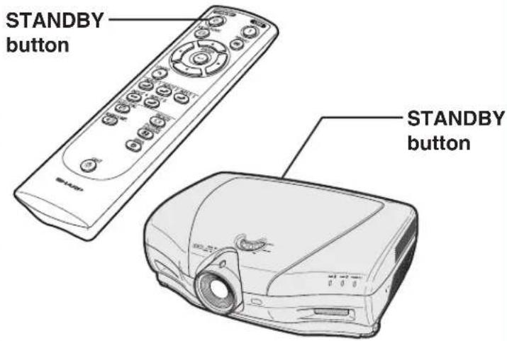 STANDBY button STANDBY button