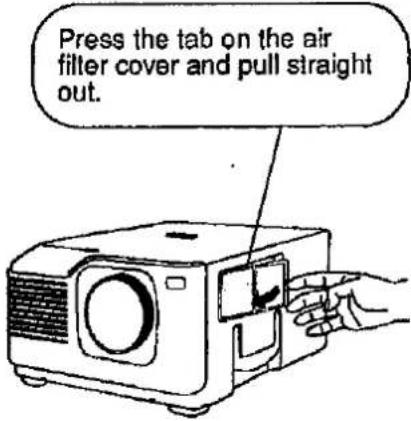 SHARP XG-3790E - Air Filter Maintenance - 4