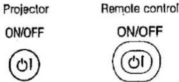 Projector ON/OFF ON/OFF ON/OFF