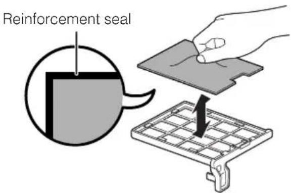 SHARP PG-F310X - After removing the filter holders (see step 2 of “Cleaning the Dust Filters”), remove the dust filters, then replace with new ones. - 2