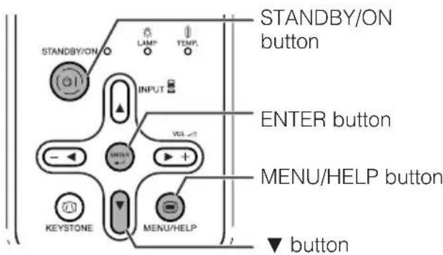 SHARP PG-F310X - Reset the lamp timer. - 5