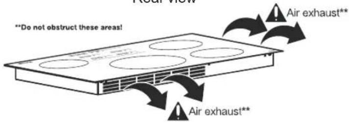 Thor HIC3601 - Cooktop ventilation areas - DO NOT OBSTRUCT! - 2