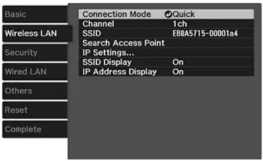 EPSON Home Cinema 4010 - SearchingforaWirelessNetwork - 2