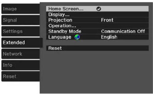 EPSON Home Cinema 4010 - ChangingtheProjectionModeUsingtheMenus - 1