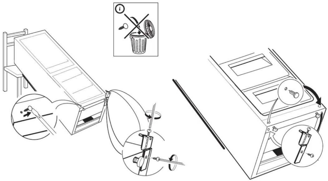 Technical diagram illustrating a mechanical device operation with labeled parts and directional arrows indicating motion or assembly.