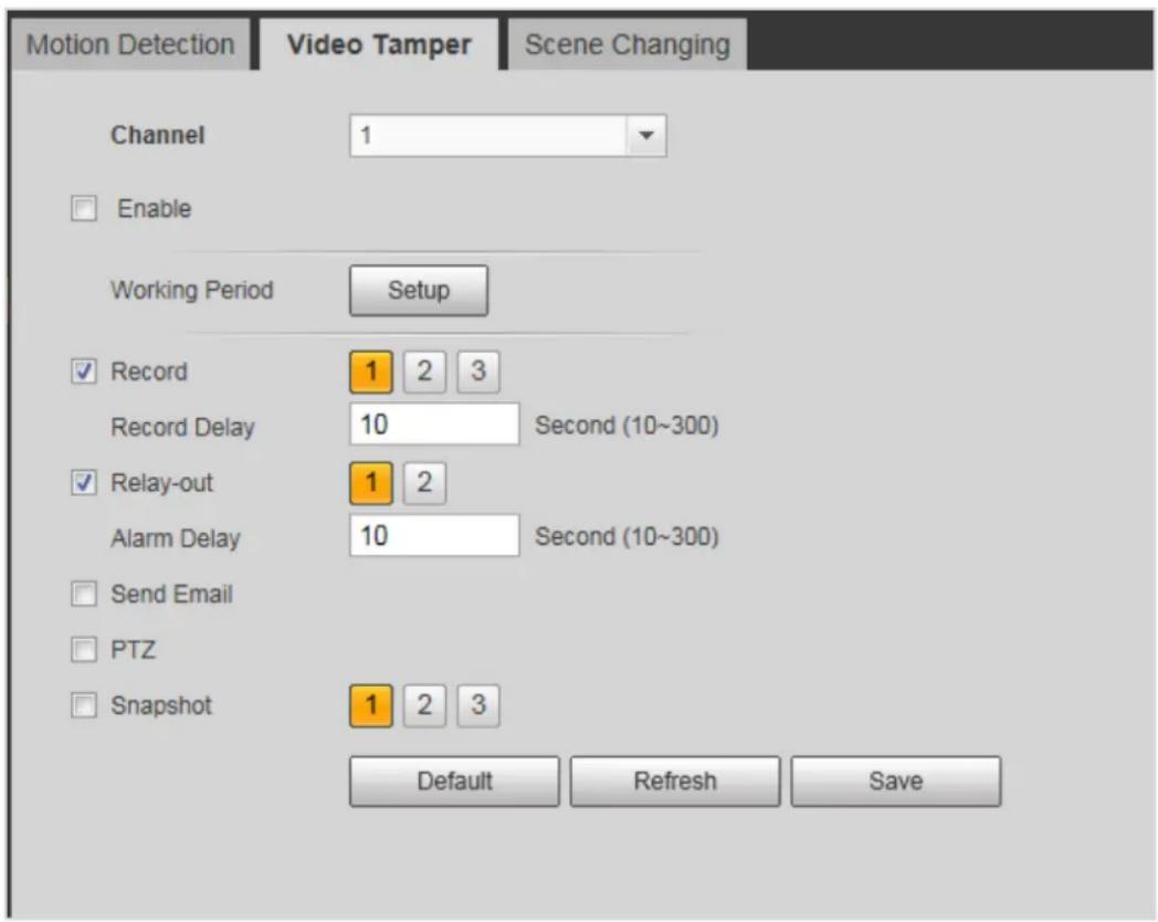 Dahua Technology Pro IPC-HDBW5442E-Z4E - Setting Video Tamper - 1