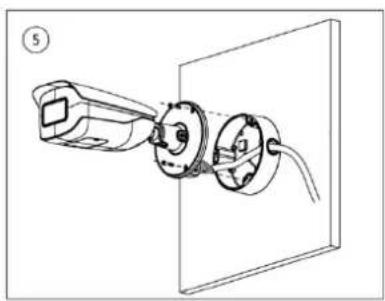 Dahua Technology Ultra IPC-HFW7442H-Z - Cable going through the mounting surface - 11