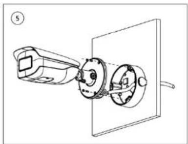 Dahua Technology Ultra IPC-HFW7442H-Z - Cable going through the mounting surface - 5