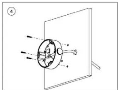 Dahua Technology Ultra IPC-HFW7442H-Z - Cable going through the mounting surface - 4