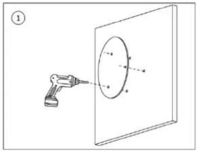 Dahua Technology Ultra IPC-HFW7442H-Z - Cable going through the mounting surface - 7