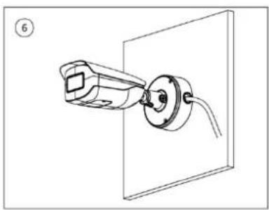Dahua Technology Ultra IPC-HFW7442H-Z - Cable going through the mounting surface - 12