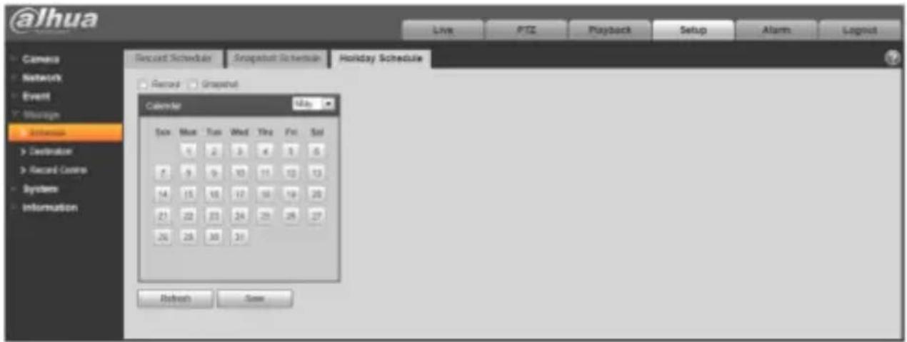 Dahua Technology Lite IPC-HFW2831T-ZS - Holiday Schedule - 1