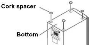 Cork spacer Bottom