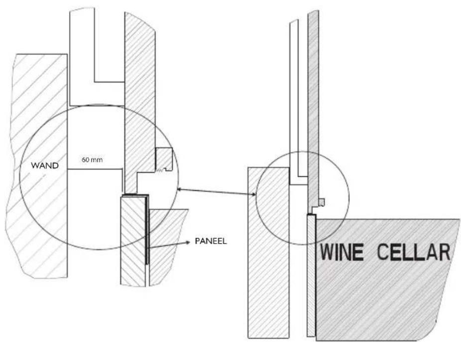 WAND 60 mm PANEEL WINE CELLAR