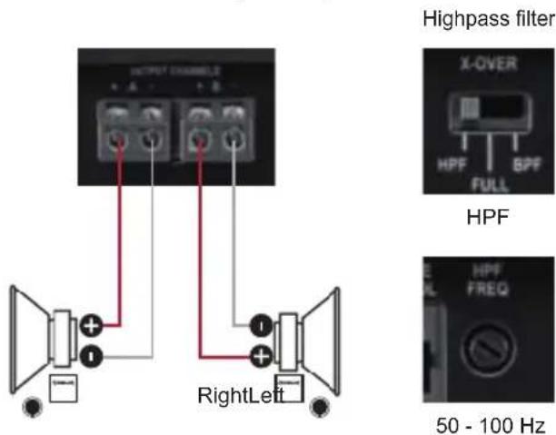 Audiotec Fischer M ONE - Examples for speaker configurations - 1
