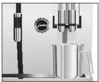 JURA GIGA W3 Professional - Rinsing the coffee system - 1