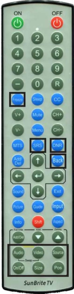 SunBriteTV SB-S2-55-4K-SL - Remote Control Guide - 1