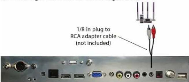 SunBriteTV SB-S2-55-4K-BL - Connecting with RCA Audio Analog (Good) - 1