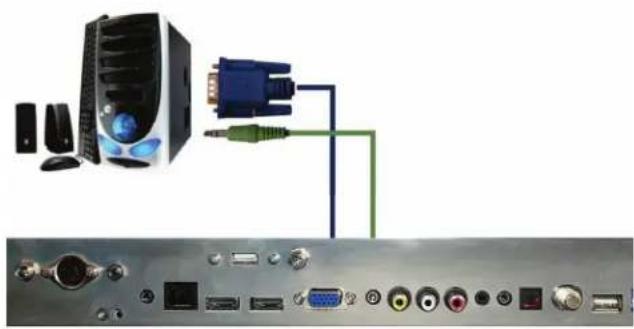 SunBriteTV SB-S2-55-4K-BL - Connecting with VGA Analog (Good) - 1