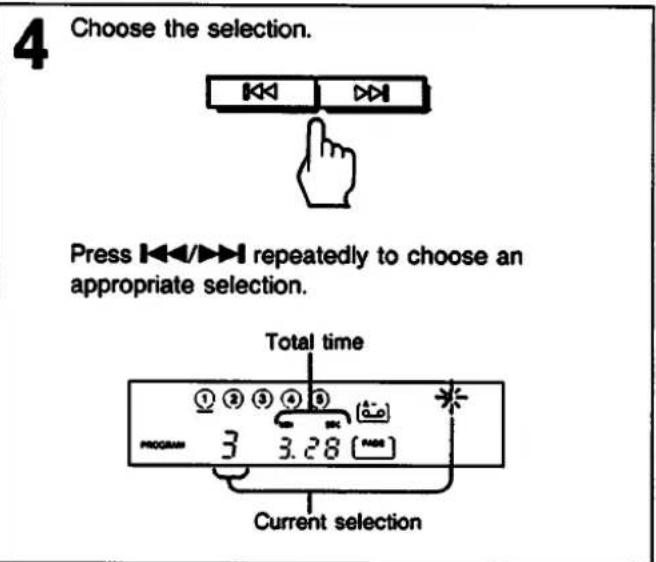 SONY CDP-C37 - Playing in a Desired Order - Program Play - 6