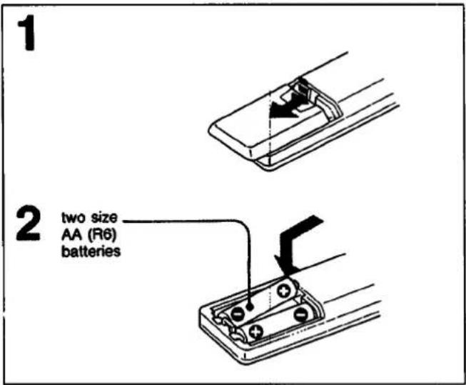 SONY CDP-C37 - Installing Batteries in the Remote Commander - 1