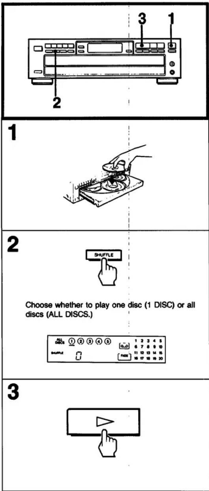 SONY CDP-C37 - Playing in a Random Order – Shuffle Play - 1