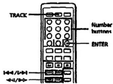 TRACK Number buttons ENTER 144/124 144/124