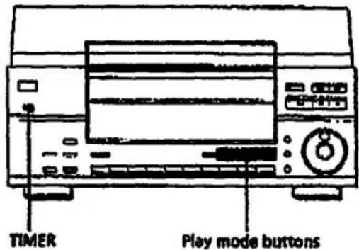 TIMER Play mode buttons