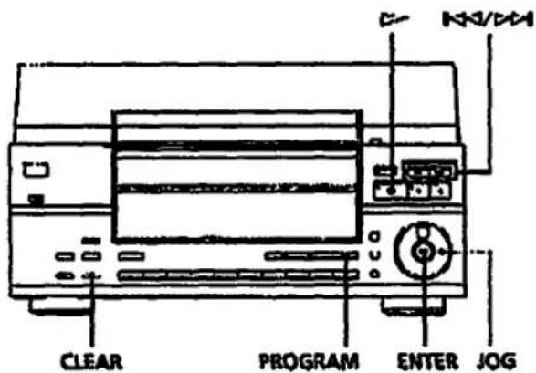 CLEAR PROGRAM ENTER JOG