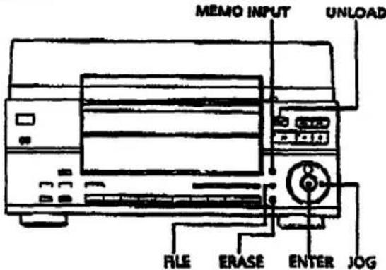 MEMO INPUT UNLOAD FILE ERASE ENTER JOG