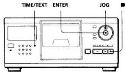 TIME/TEXT ENTER JOG