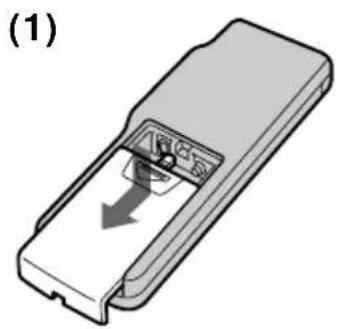 SONY MVC-FDR3 - Para preparar el mando a distancia - 1
