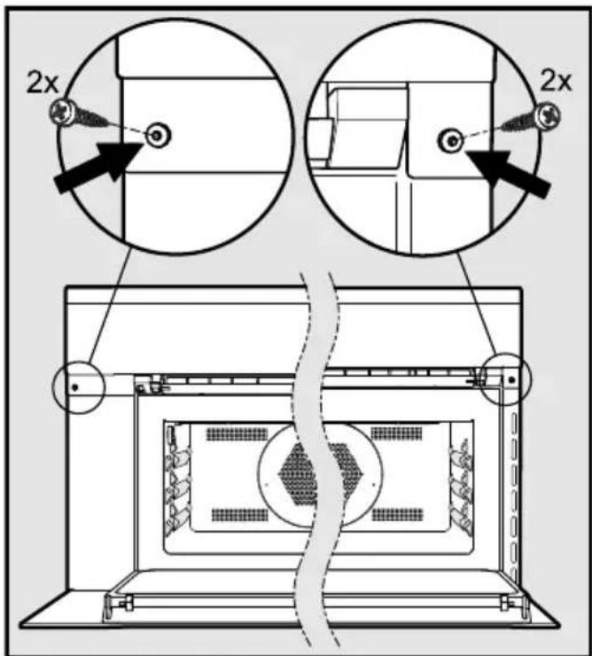 MIELE H 6870 BM - Mounting the door handle (depending on model) - 3